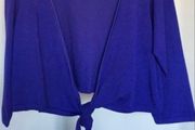 Size 12.  Purple Crop Cardigan by Sky Designs