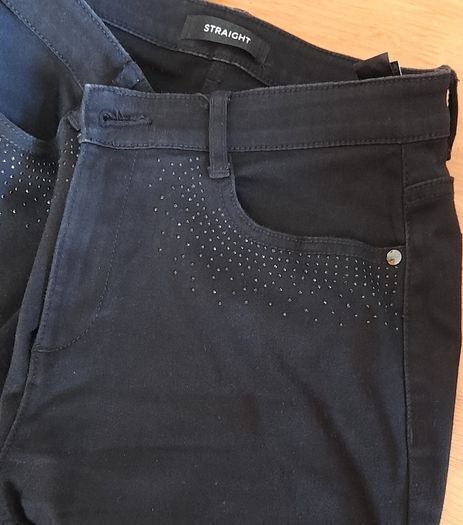 M&S straight black jeans size 12