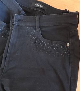 M&S straight black jeans size 12
