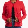 Red Tweed Fringe Blazer size 10 BY VERY Image 2