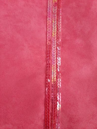 New pink suede tote bag