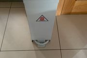 Fire retardant metal bin
