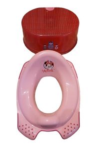 Elsa/Minnie Mouse Toilet seat with pink step
