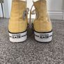 Yellow Converse platforms Image 2