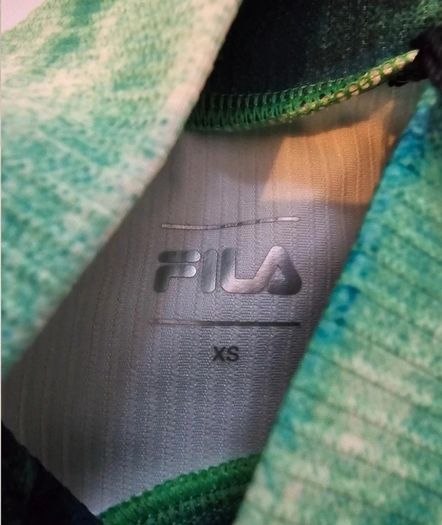 Fila Green Tie Dye Mini Sports/Gym/Casual Crop Top RRP 45E