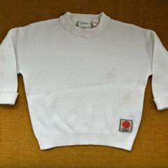 Zara baby boy waffle knit jumper 12-18m