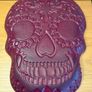 Akcam Turkish Glass Sugar Skull Serving Platter - Day of the Dead / Halloween Image 2