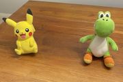 Soft Plush Toys - Pikachu + Yoshi - 10 euro each