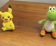 Soft Plush Toys - Pikachu + Yoshi - 10 euro each