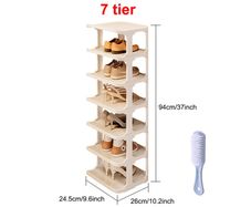 7 Tiers Shoe Rack Tall Storage Shelf Unit Cabinet Organiser FOR Footwear - FREE DELIVERY