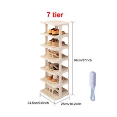7 Tiers Shoe Rack Tall Storage Shelf Unit Cabinet Organiser FOR Footwear - FREE DELIVERY