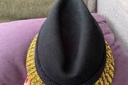 Bernstock Spiers Black and Yellow Wool Hat