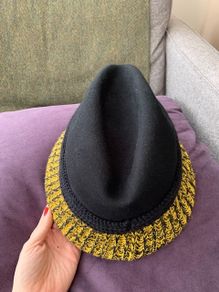 Bernstock Spiers Black and Yellow Wool Hat