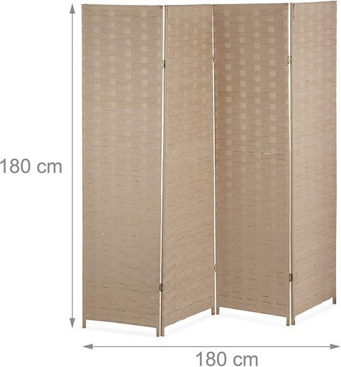 Folding Room Divider 4 panels-  Free Delivery Nationwide
