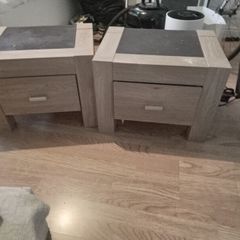 two bedside cabinets/lockers for sale