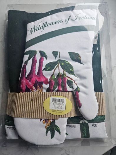 Vintage Apron and Glove set