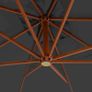 Cantilever Umbrella with Wooden Pole 400x300 cm Anthracite Image 2