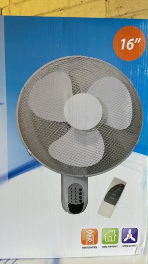 16" Wall Mount Fan with Remote Control