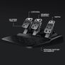 G29 Driving Force Racing Wheel and Floor Pedals, Real Force Feedback, Stainless Steel Paddle Shifters, Steering Wheel Cover for PS5, PS4, PC, Mac - Black Image 8