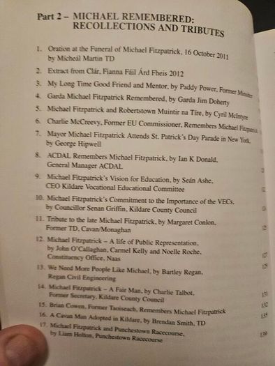 Michael's Memoirs. By Michael Fitzpatrick. First Edition Paperback In Good Condition   See Photos For Same .