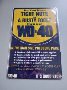 Metal sign (WD40)