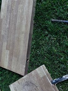 Solid Oak Floating Shelves with predrilled holes and mounts