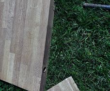 Solid Oak Floating Shelves with predrilled holes and mounts