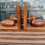 Vintage Wood Bookends Image 5