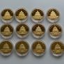 Astrology Zodiac Chinese Lunar animal year 24ct Gold Plated Proof Piedfort quality coins set Image 5