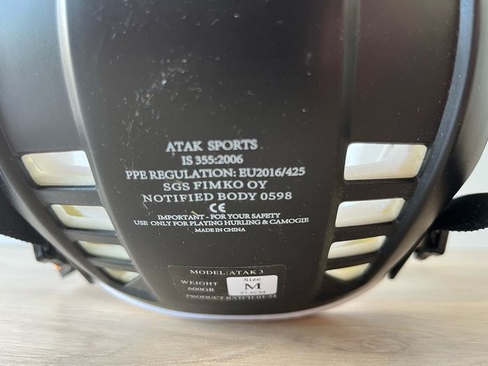 ATAK Hurling Helmet in  Like New Condition