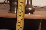 mustard pot and shaker, stamped walker &amp; hall