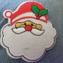 Santa applique patch Christmas craft sew or iron on 6 available Image 2