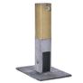 Cat Scratching Post 79cm Jute Scratcher Climber w/ Carpet Base Dangling Toy Grey Image 7