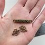 Charm / connector for jewelry making etc. antique color NEW Image 2