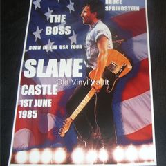 Bruce Springsteen concert poster Slane Castle Ireland 1985 A3 size repro