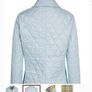 Burberry Quilted Light Blue Classic Jacket Image 4
