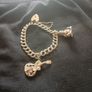 ladies vintage silver charm bracelet Image 2