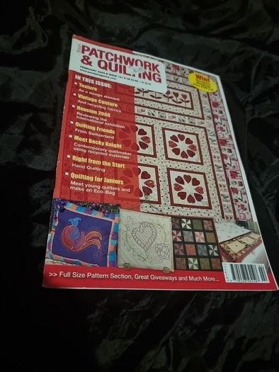 Job lot of seven Patchwork&Quilting magazines