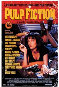 Pulp Fiction - Uma On Bed  Poster