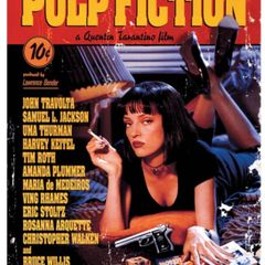 Pulp Fiction - Uma On Bed  Poster