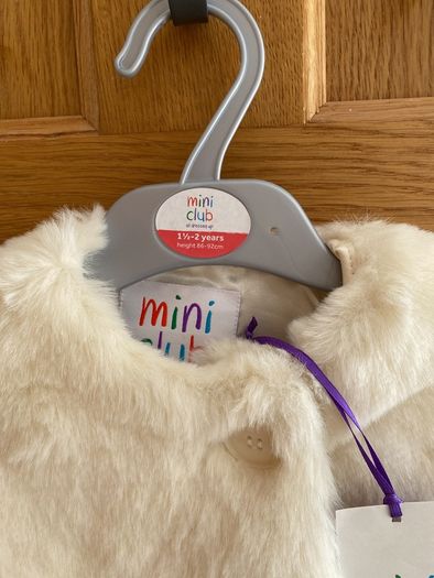 Fur poncho 18-24 months mini club from boots