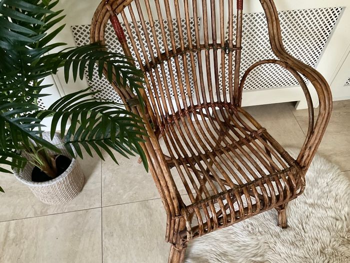 Vintage Bamboo & Rattan Chair