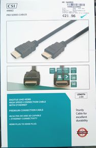 HDMI Cable (4K Ultra HD & 3D capable)