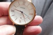 beautiful designer gold fossil watch