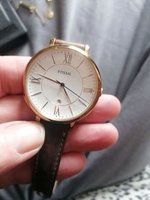 beautiful designer gold fossil watch