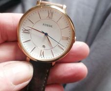 beautiful designer gold fossil watch