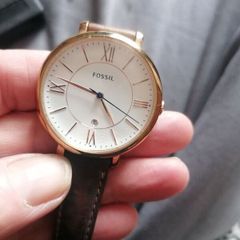 beautiful designer gold fossil watch