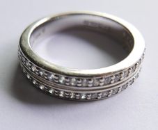 Vintage Sterling Silver 925 Ti Sento Ring Size S - 6,17g