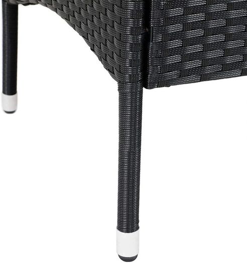 _Poly Rattan Garden Bench Weatherproof 2-Seater
