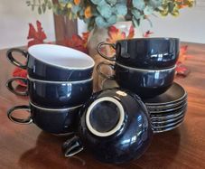 Denby cappuccino cups and saucers
